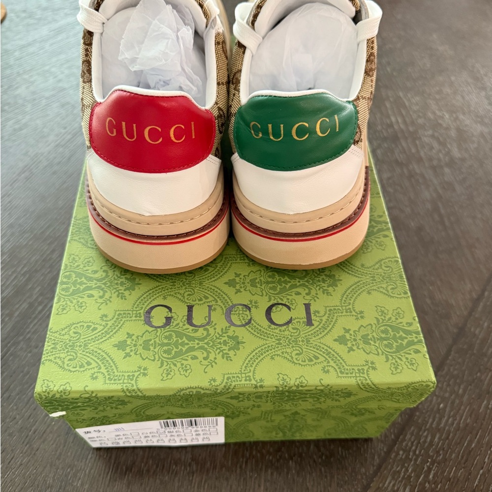 Gucci Beige and White Sneakers - Picture 3 of 8